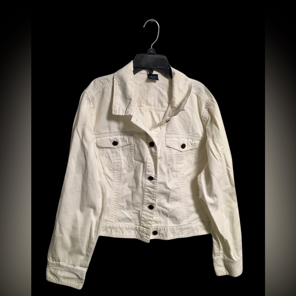 White Faded Glory Jean Jacket